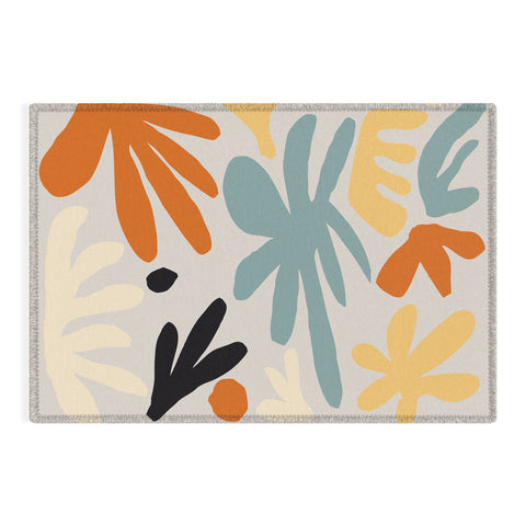 DorisciciArt Botanic market beige Outdoor Rug