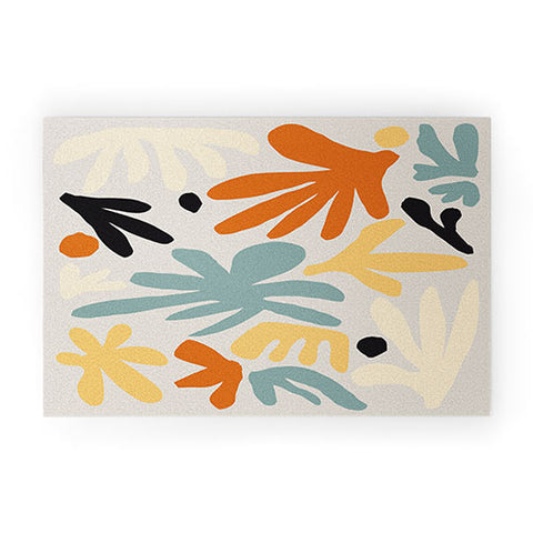 DorisciciArt Botanic market beige Welcome Mat