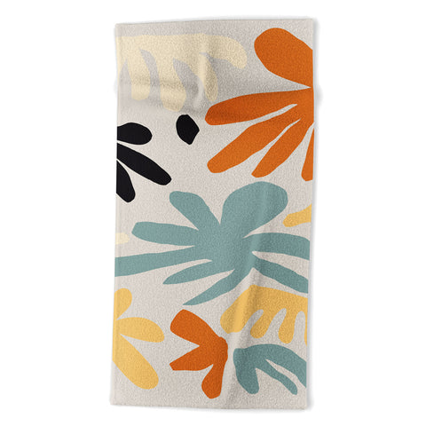 DorisciciArt Botanic market beige Beach Towel