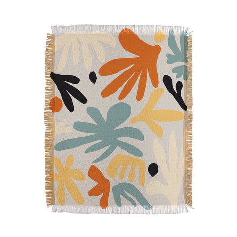 DorisciciArt Botanic market beige Throw Blanket