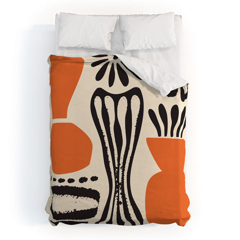 DorisciciArt calming plants Duvet Cover