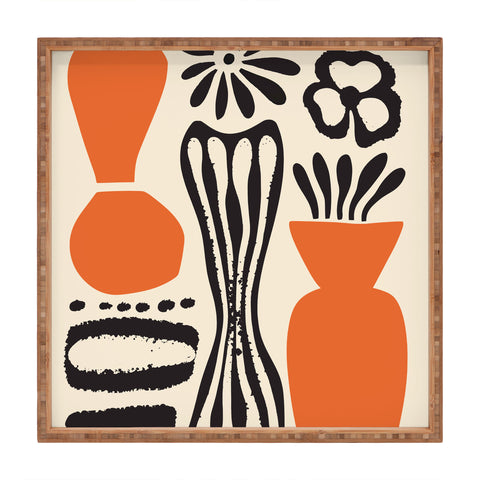 DorisciciArt calming plants Square Tray