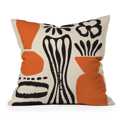 DorisciciArt calming plants Throw Pillow