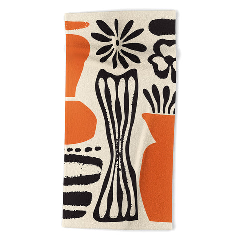 DorisciciArt calming plants Beach Towel