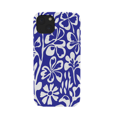 DorisciciArt Indigo boho floral Phone Case
