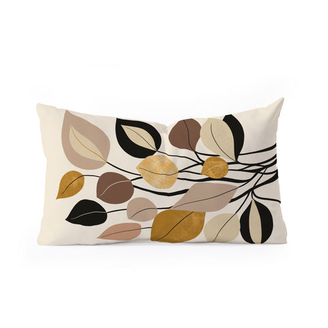 DorisciciArt Leaf collection Oblong Throw Pillow