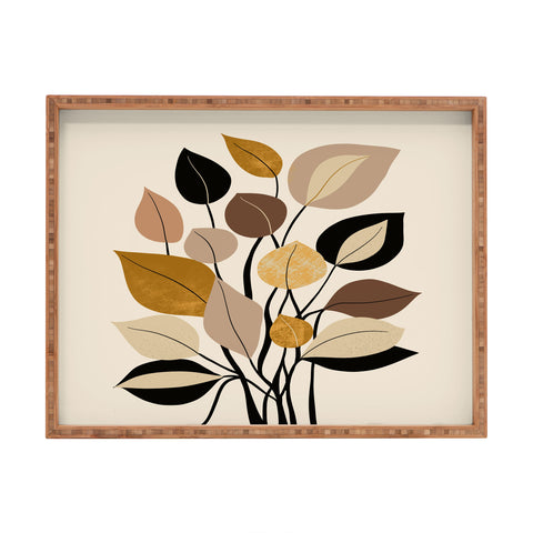 DorisciciArt Leaf collection Rectangular Tray