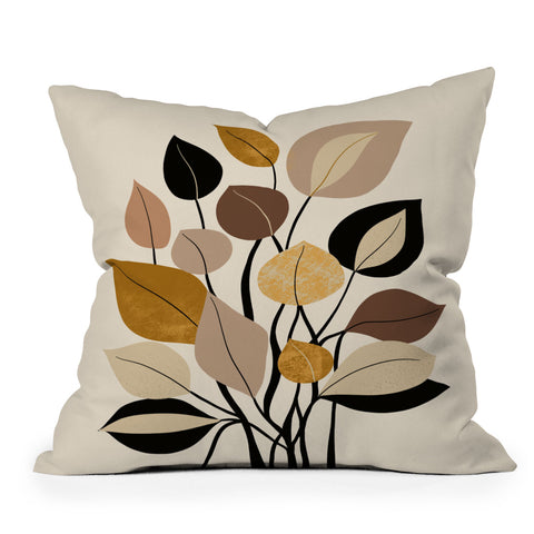 DorisciciArt Leaf collection Throw Pillow