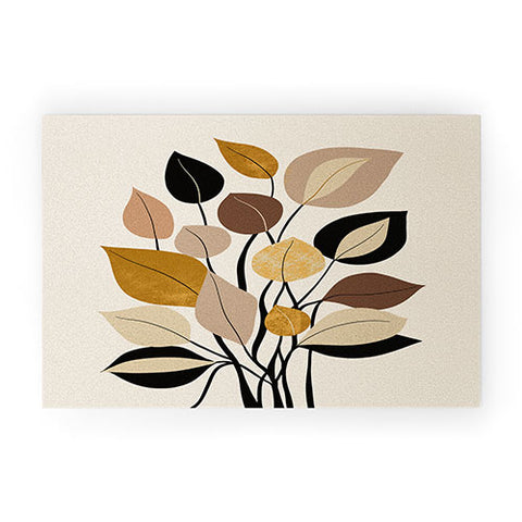 DorisciciArt Leaf collection Welcome Mat