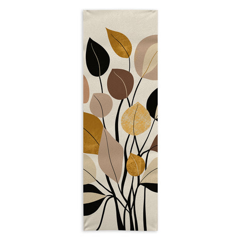 DorisciciArt Leaf collection Yoga Towel