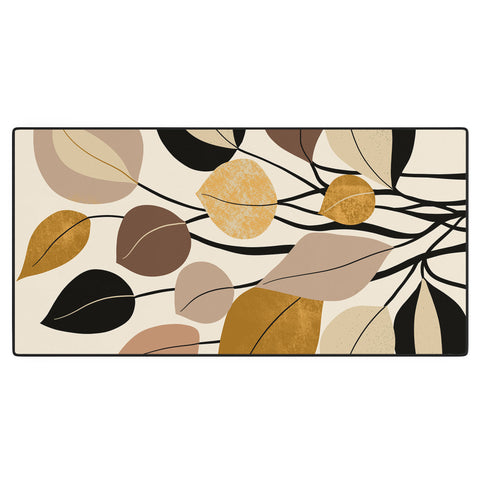 DorisciciArt Leaf collection Desk Mat