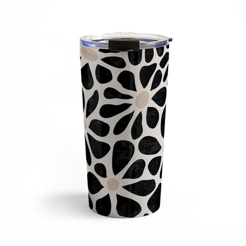 DorisciciArt Mid Century Modern Floral A Travel Mug