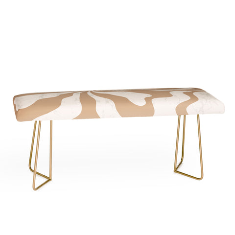 DorisciciArt Mid Century Modern Floral C Bench