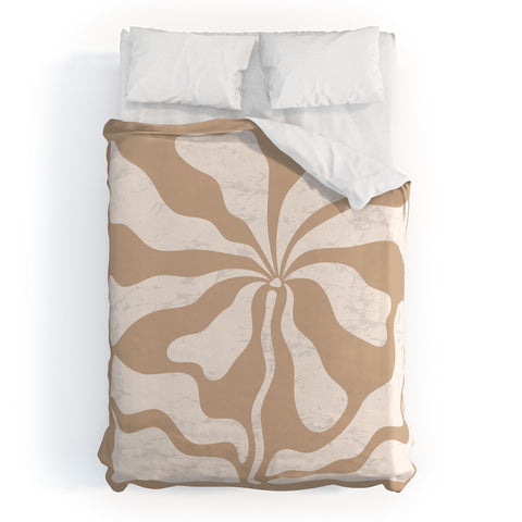 DorisciciArt Mid Century Modern Floral C Duvet Cover