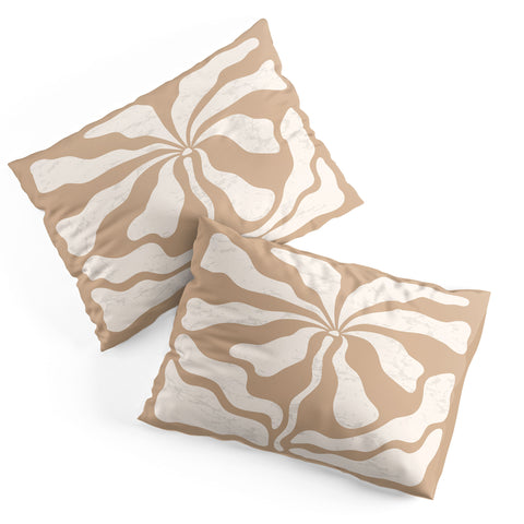 DorisciciArt Mid Century Modern Floral C Pillow Shams