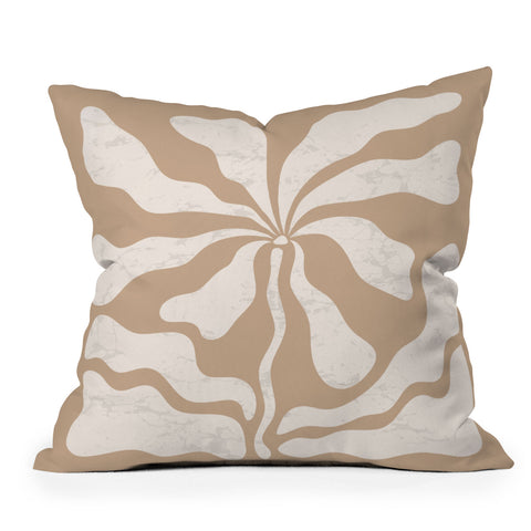 DorisciciArt Mid Century Modern Floral C Throw Pillow