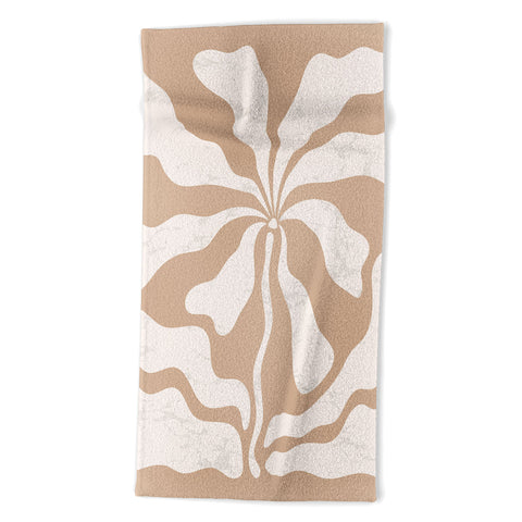 DorisciciArt Mid Century Modern Floral C Beach Towel