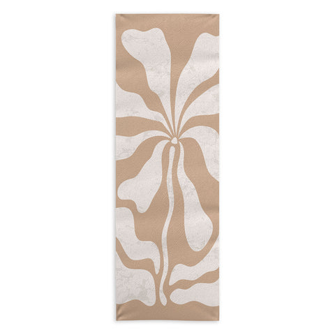 DorisciciArt Mid Century Modern Floral C Yoga Towel
