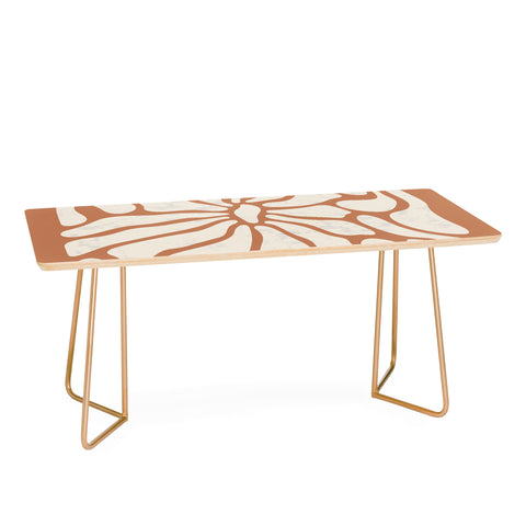 DorisciciArt Mid Century Modern Floral D Coffee Table