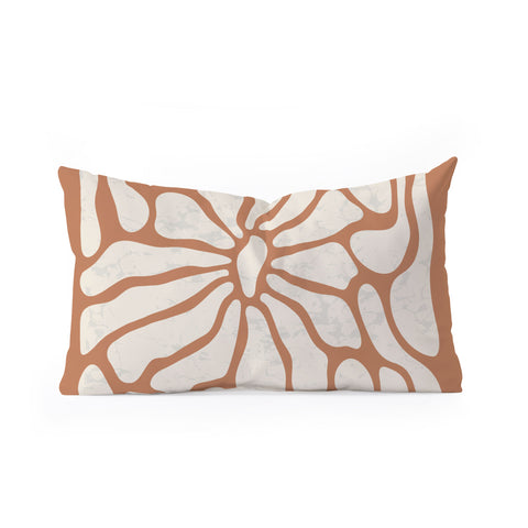 DorisciciArt Mid Century Modern Floral D Oblong Throw Pillow