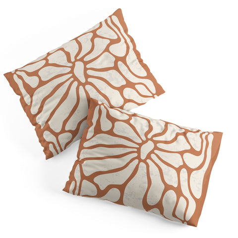 DorisciciArt Mid Century Modern Floral D Pillow Shams