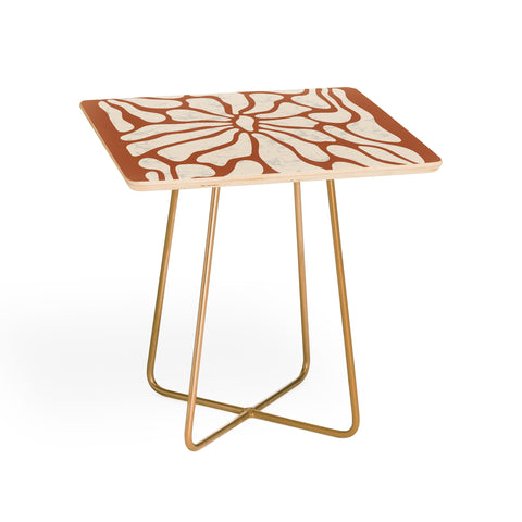 DorisciciArt Mid Century Modern Floral D Side Table