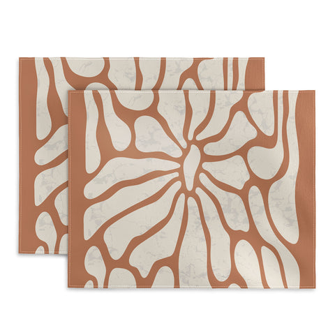 DorisciciArt Mid Century Modern Floral D Placemat