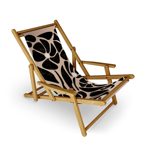 DorisciciArt Mid Century Modern Floral F Sling Chair