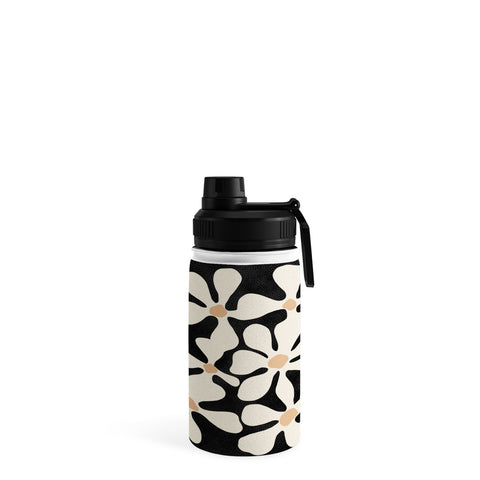 DorisciciArt Midnight Bohemian Floral Water Bottle