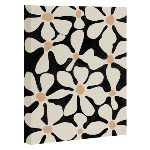 DorisciciArt Midnight Bohemian Floral Art Canvas