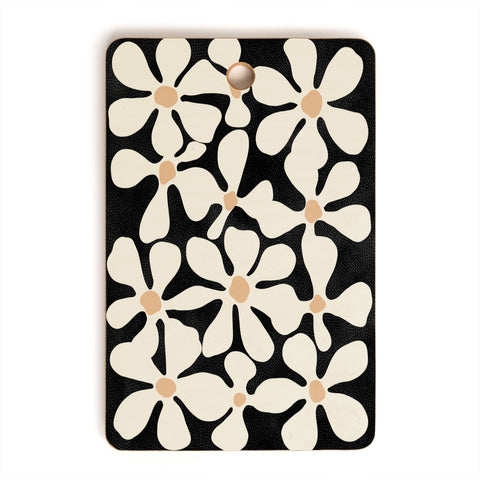 DorisciciArt Midnight Bohemian Floral Cutting Board Rectangle