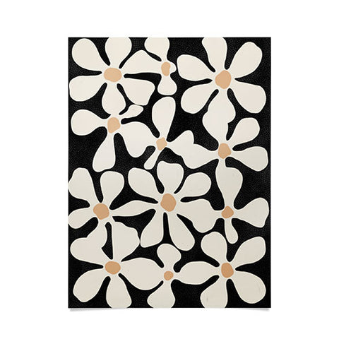 DorisciciArt Midnight Bohemian Floral Poster