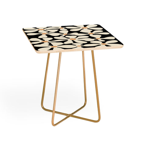 DorisciciArt Midnight Bohemian Floral Side Table