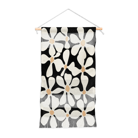 DorisciciArt Midnight Bohemian Floral Wall Hanging Portrait