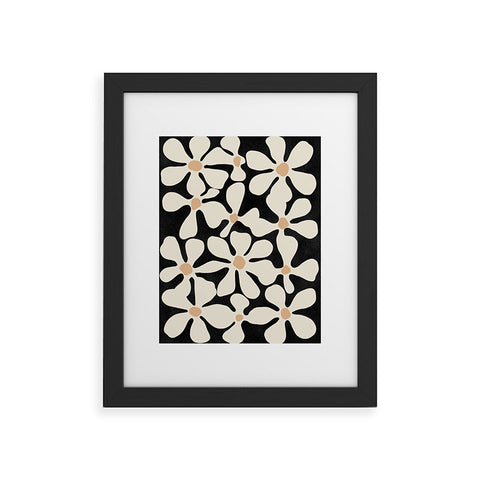 DorisciciArt Midnight Bohemian Floral Framed Art Print