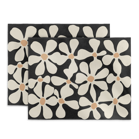 DorisciciArt Midnight Bohemian Floral Placemat