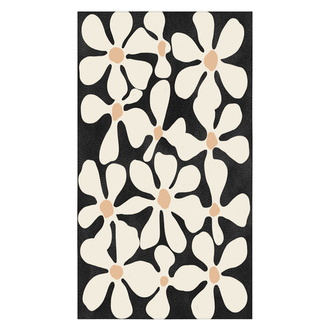 DorisciciArt Midnight Bohemian Floral Tablecloth