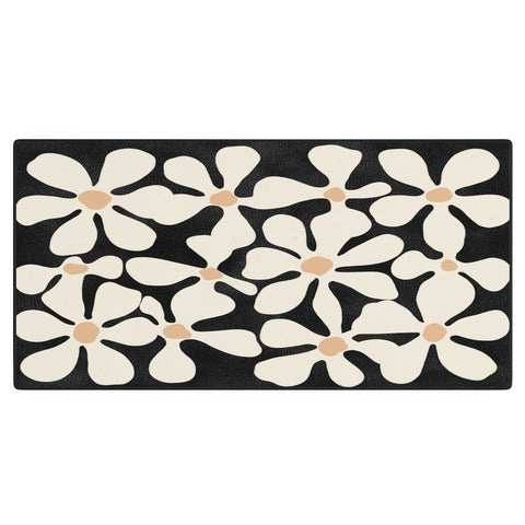 DorisciciArt Midnight Bohemian Floral Desk Mat