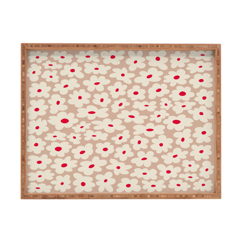 DorisciciArt Minimal floral C Rectangular Tray