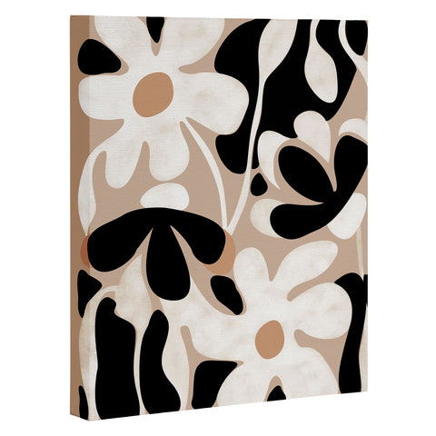 DorisciciArt monochrome flowers Art Canvas