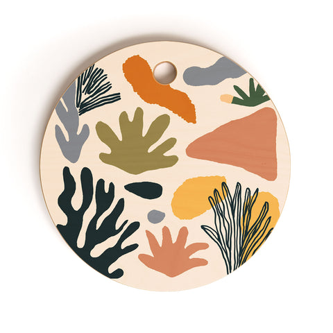 DorisciciArt Nature Abstraction Cutting Board Round