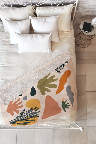 DorisciciArt Nature Abstraction Fleece Throw Blanket