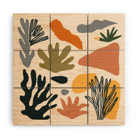 DorisciciArt Nature Abstraction Wood Wall Mural