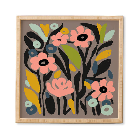 DorisciciArt pastel garden Framed Wall Art