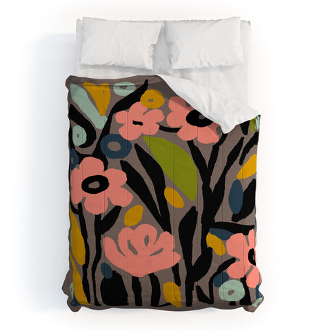 DorisciciArt pastel garden Comforter