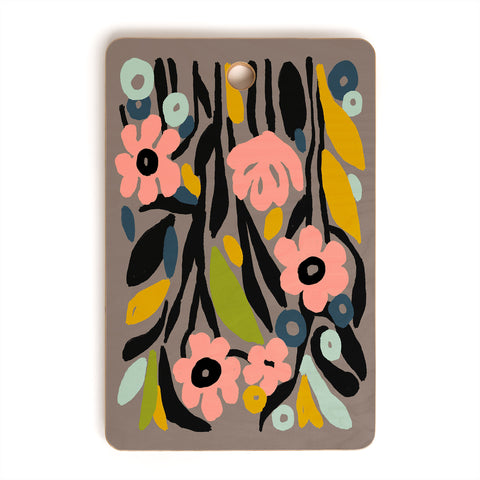 DorisciciArt pastel garden Cutting Board Rectangle