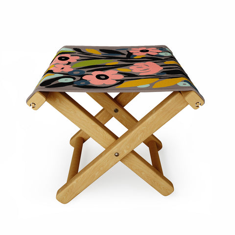 DorisciciArt pastel garden Folding Stool
