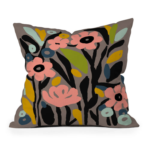 DorisciciArt pastel garden Throw Pillow
