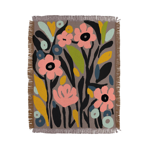 DorisciciArt pastel garden Throw Blanket