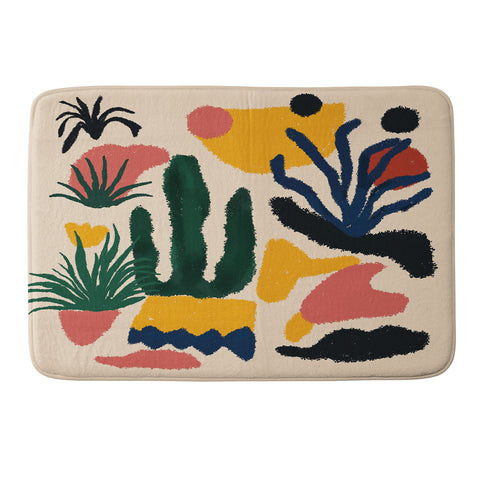 DorisciciArt Psychedelic Jungle Memory Foam Bath Mat